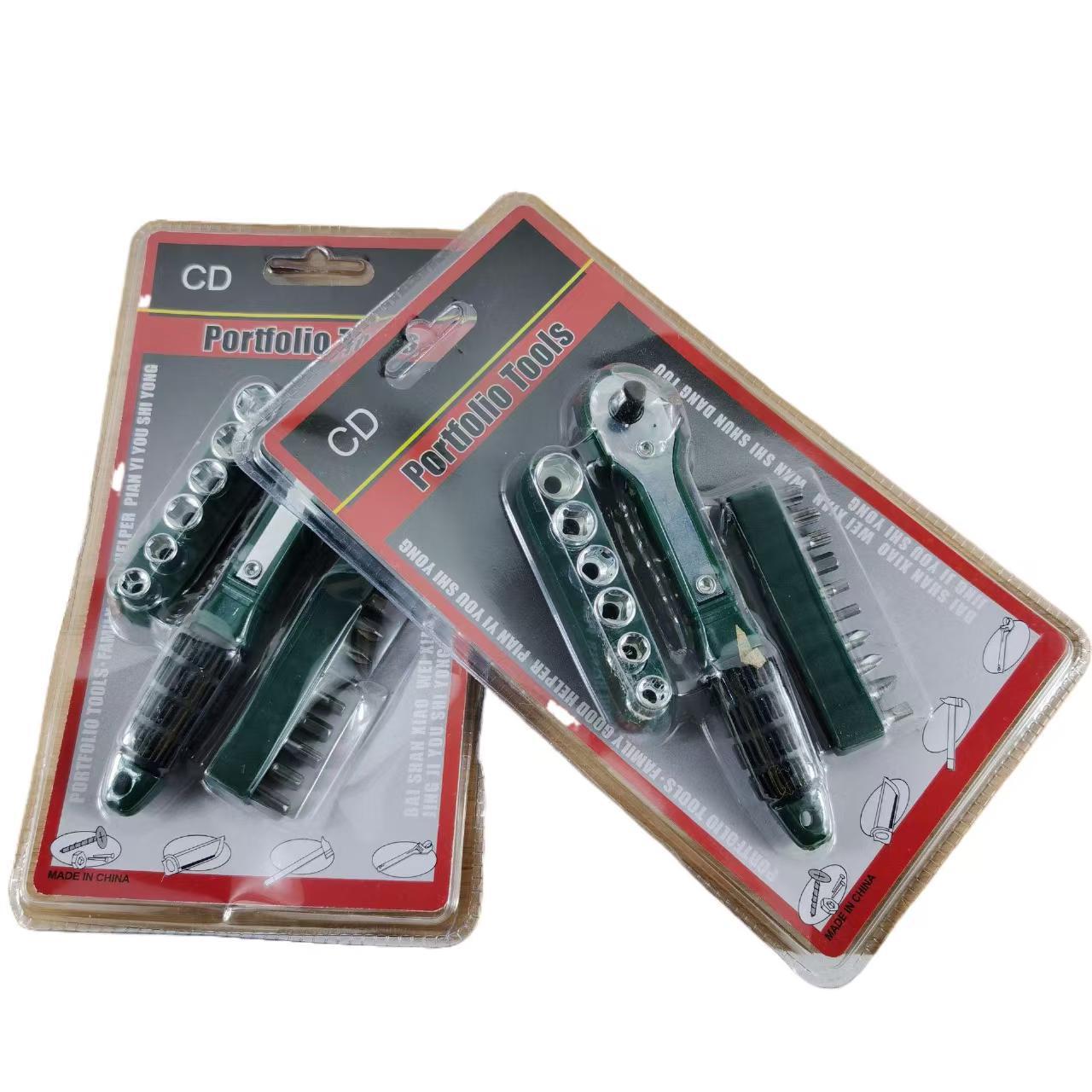 Cross-border combination bidirectional mini screwdriver ratchet wrench handle screwdriver hex socket wrench socket wrench details Picture