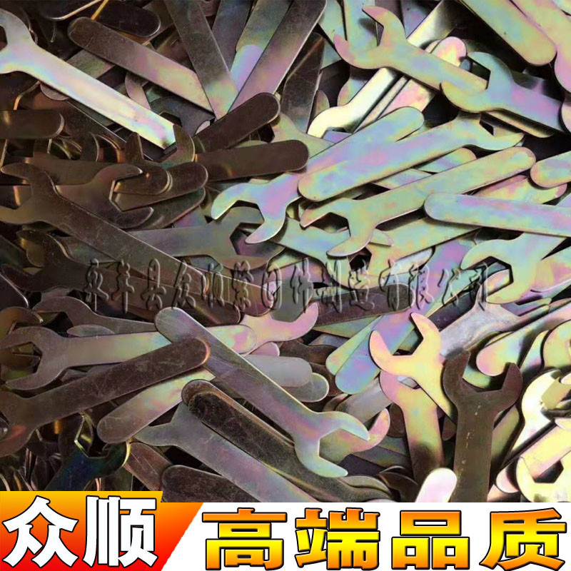 Simple open-end wrench, single-head open-end wrench, stamping small wrench, disposable wrench details Picture
