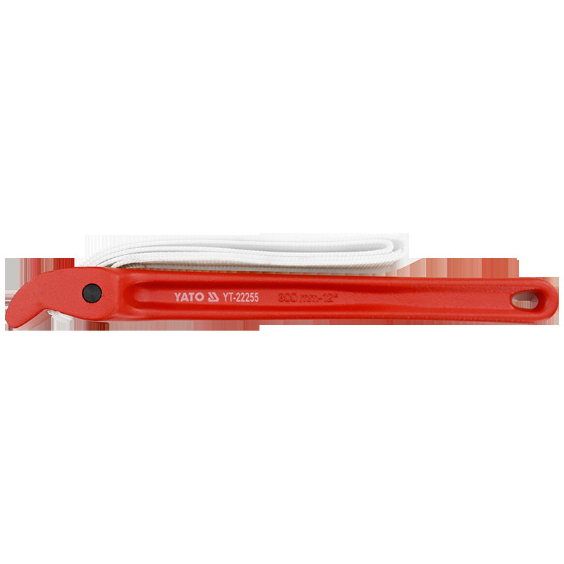 YATO nylon belt wrench, aluminum handle, chrome-plated pipe, pvc pipe, pipe wrench, filter wrench details Picture
