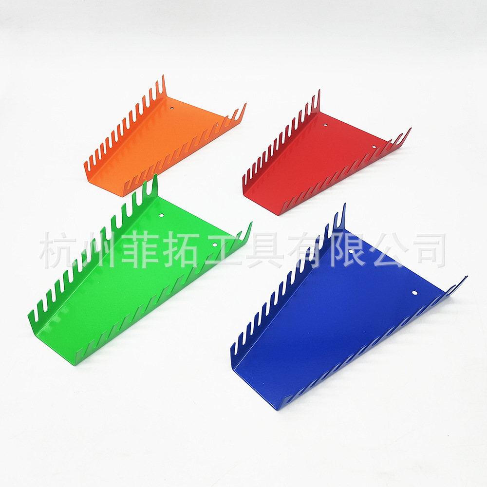 Auto repair wrench rack, hardware tool hanging rack, auto repair work desk hanging board accessories, magnetic triangular wrench details Picture