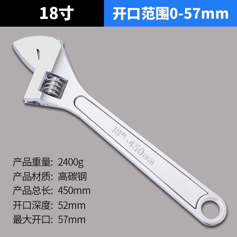 Adjustable wrench tools, bathroom adjustable wrench, multi-functional large opening board, short handle wrench, adjustable wrench undefined