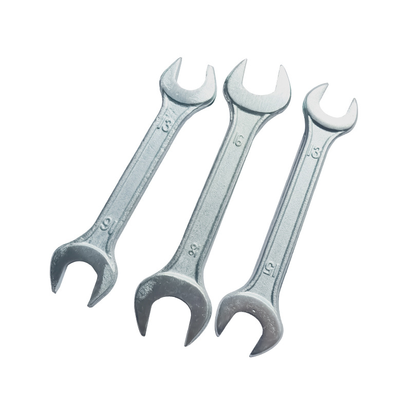 Wholesale small-sized hardware forging, high-strength and high-hardness manual double-opening wrench tools for automotive maintenance that come with vehicles Item Picture