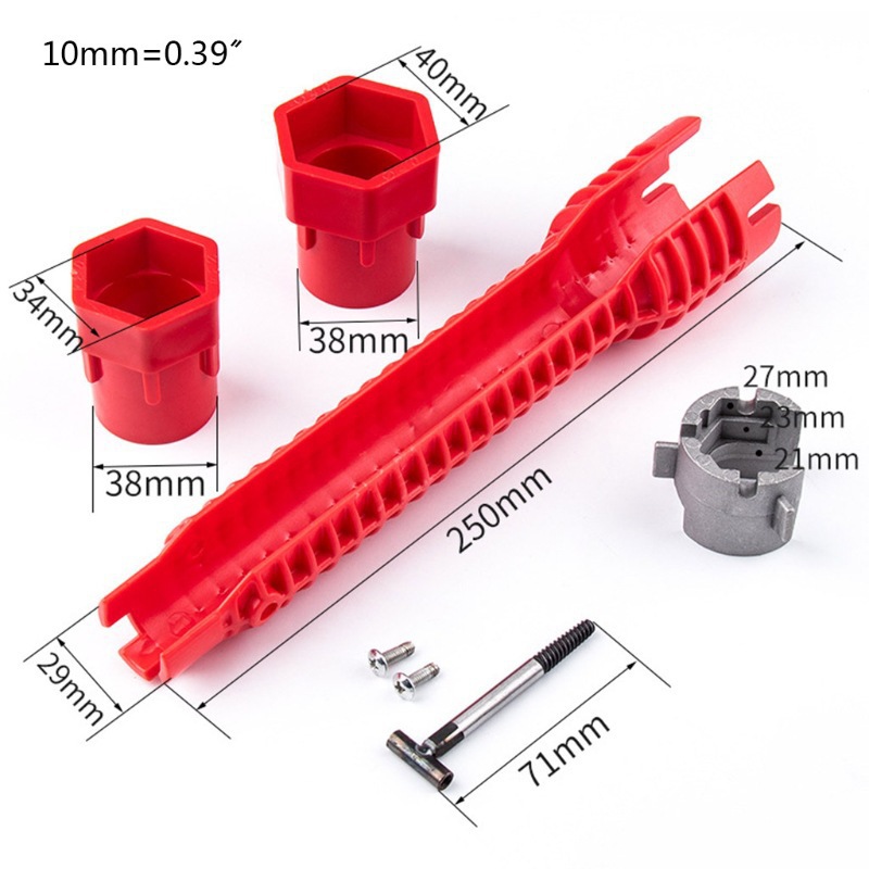 Factory direct sales of the new eight-in-one multi-functional sink wrench, a special tool for installing water pipes, faucets and bathrooms details Picture
