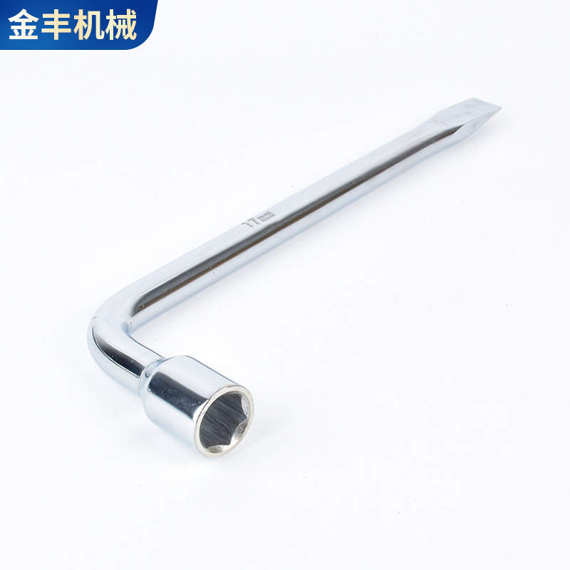 Wholesale L-shaped tire crowbar wrench, multi-functional hexagonal socket wrench, effortless disassembly and tire changing tool wrench details Picture