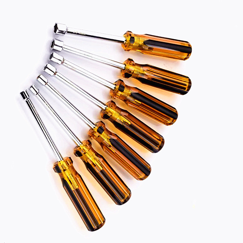 Discounted wholesale of socket screwdrivers, manual color bar handle hexagonal screwdrivers full figure