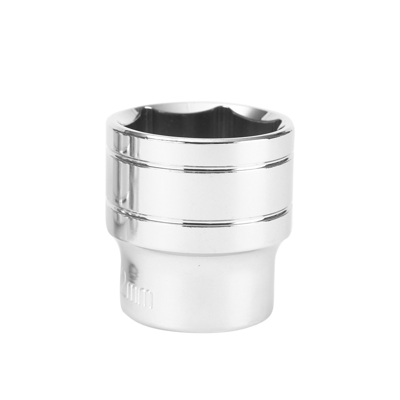 1/2 Dafei chromium vanadium steel hexagonal short socket mirror socket head electric wrench socket hexagonal socket head 12.5mm Item Picture