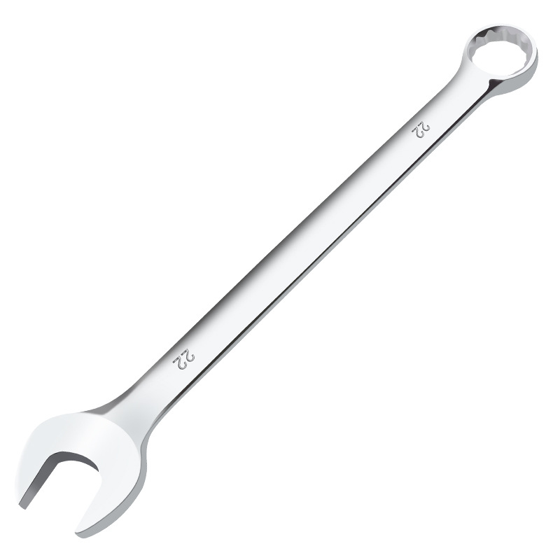 A set of dual-purpose chromium-vanadium steel mirror surface manual chromium-plated open-end wrenches, double-ended open-end wrenches Item Picture