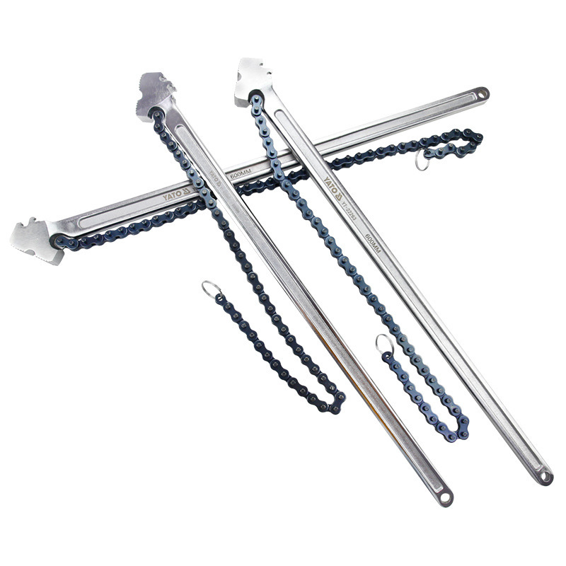 YATO chain wrench, oil filter element replacement and disassembly machine, oil filter grid pipe wrench details Picture
