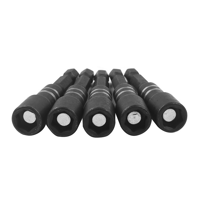 Strong magnetic hand electric drill socket hexagonal color steel tile self-tapping screw tail thread socket drill tail thread wrench 8mm extended Application Scenario