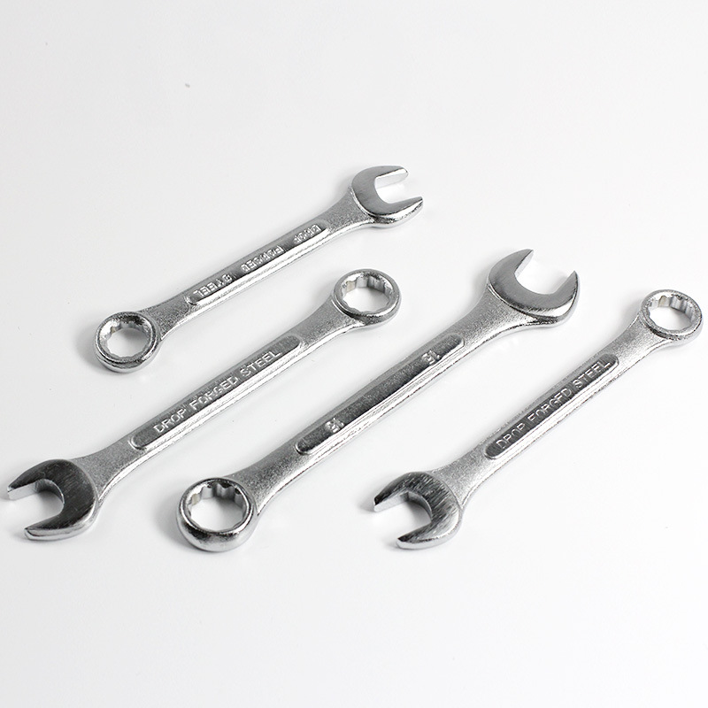 Jinlun plum blossom open-end wrench, ribbed blind plum blossom wrench, 8-24mm plum blossom dual-purpose wrench, auto repair machine repair tool Application Scenario