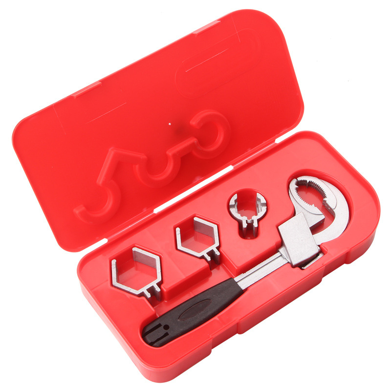 Open pipe wrench, bathroom arc sink wrench, sewer pipe disassembly and assembly wrench, new type of aluminum alloy tool Item Picture