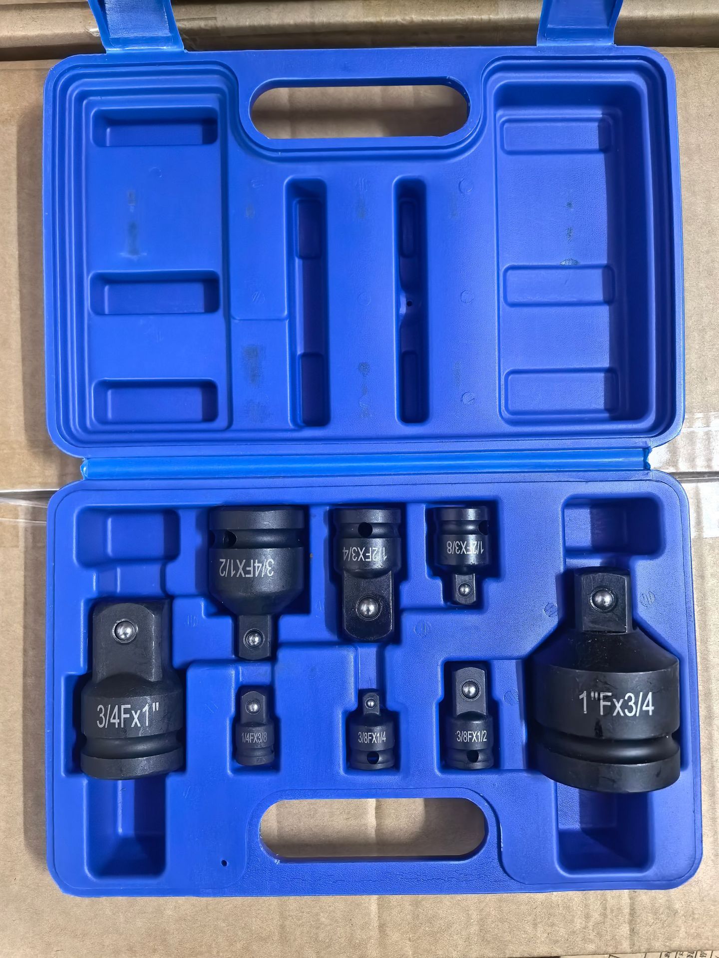 Pneumatic 6-piece heavy-duty adapter set, wind cannon large, medium, large, 3/4 small, sleeve, square and conversion head undefined