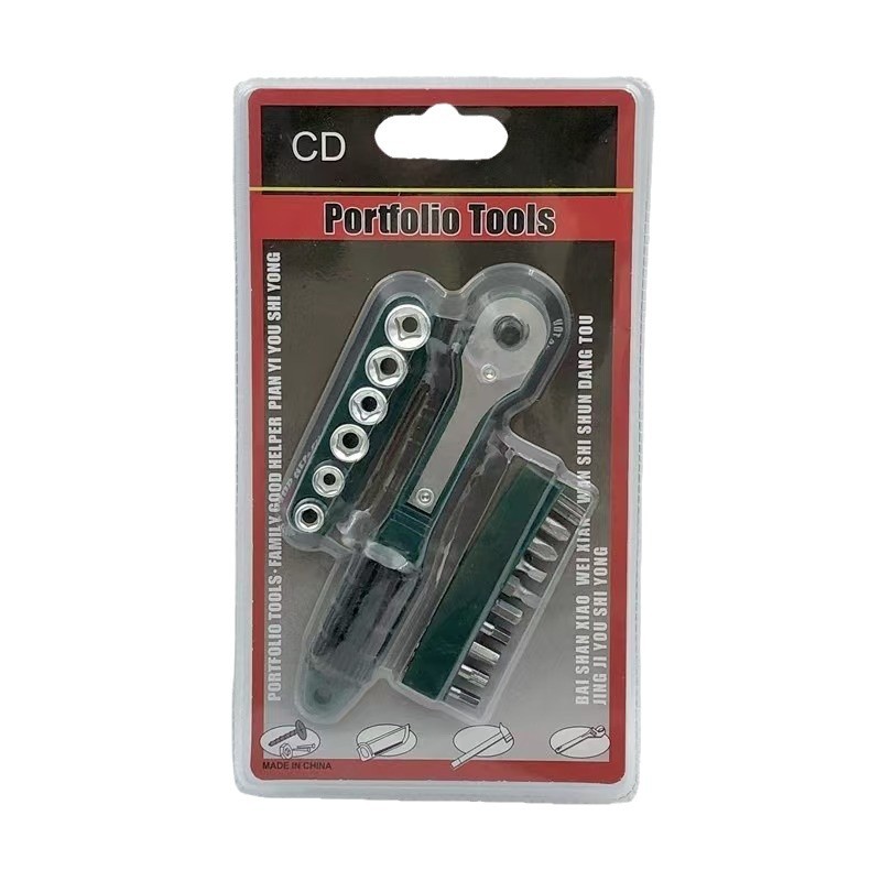 Cross-border combination bidirectional mini screwdriver ratchet wrench handle screwdriver hex socket wrench socket wrench Item Picture