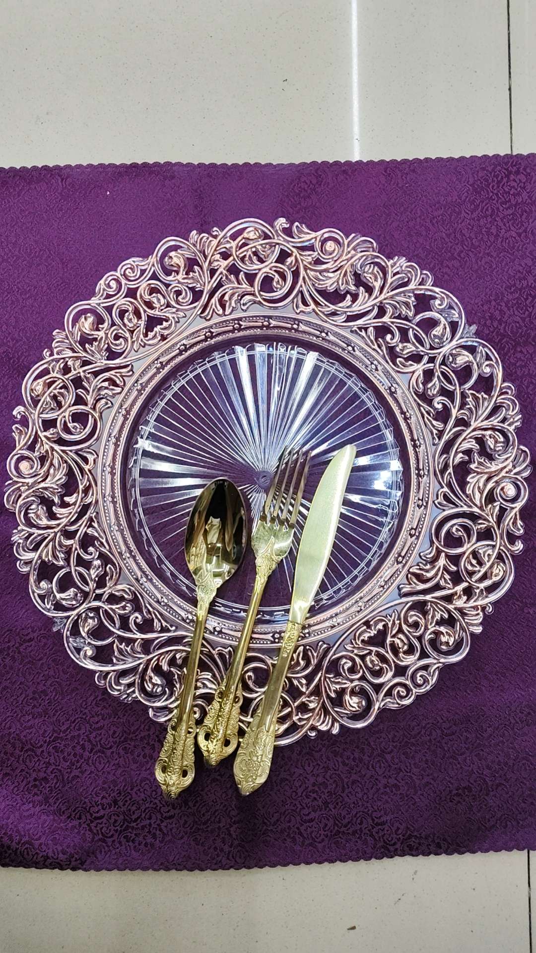 日用百货酒店用品塑料盘子婚庆盘子圣诞盘子 用品多功能家居必备细节图