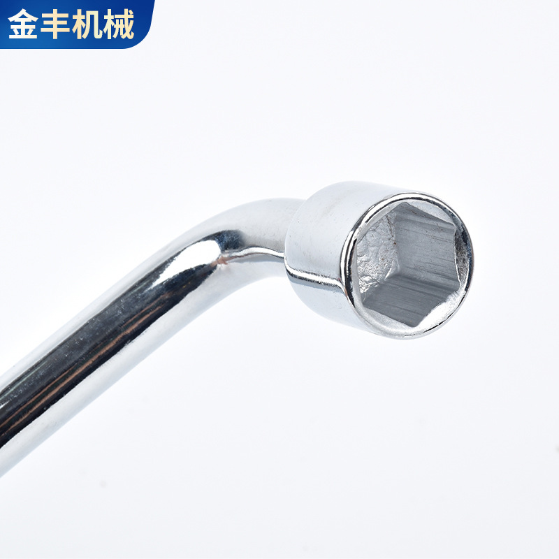 L-shaped car tire socket wrench, tire wrench, effort-saving disassembly crowbar wrench, maintenance elbow screw wrench details Picture