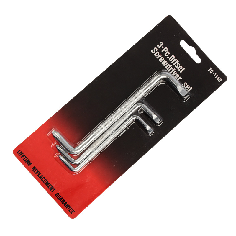 Right-angle elbow screwdriver, S-shaped and Z-shaped screw screwdriver, flat-head cross plum blossom screwdriver, mini dual-purpose screwdriver wrench Item Picture