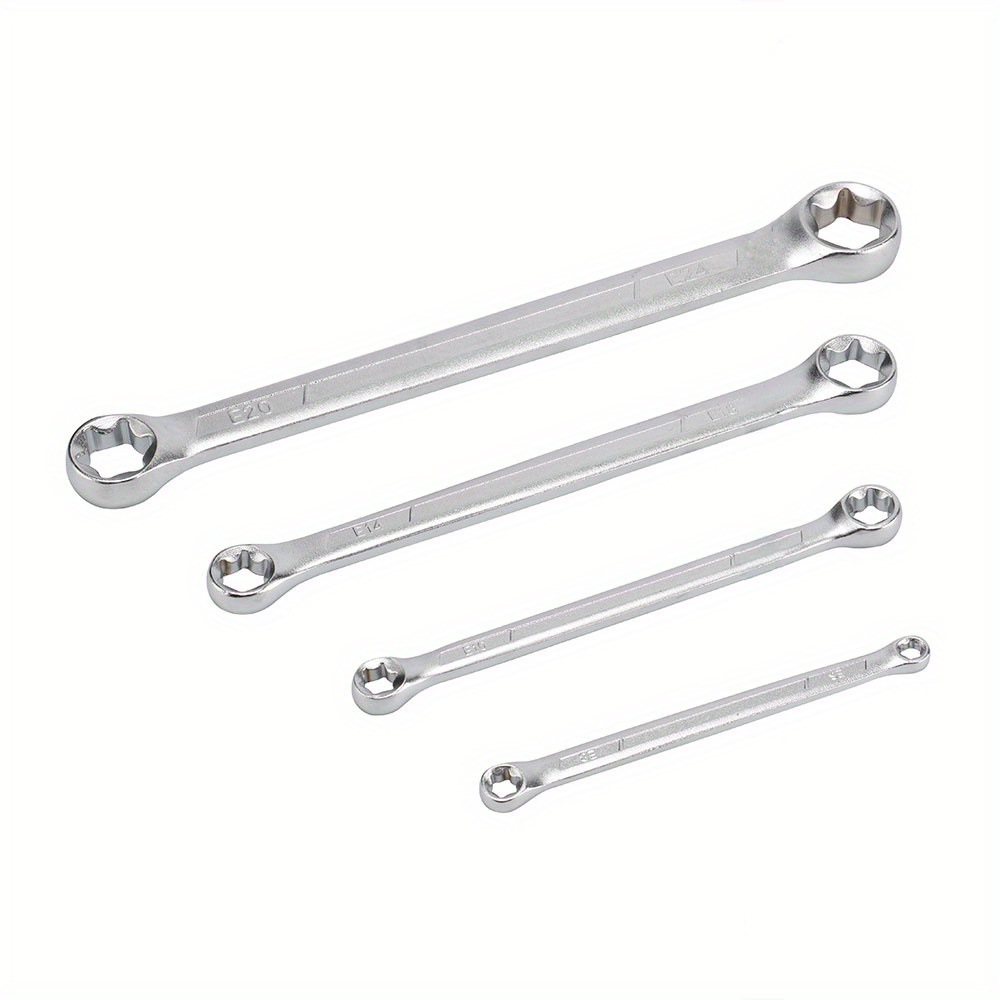Direct purchase of sandblasting E-type wrench double-head hexagonal plum blossom type auto repair tool set from the manufacturer Item Picture
