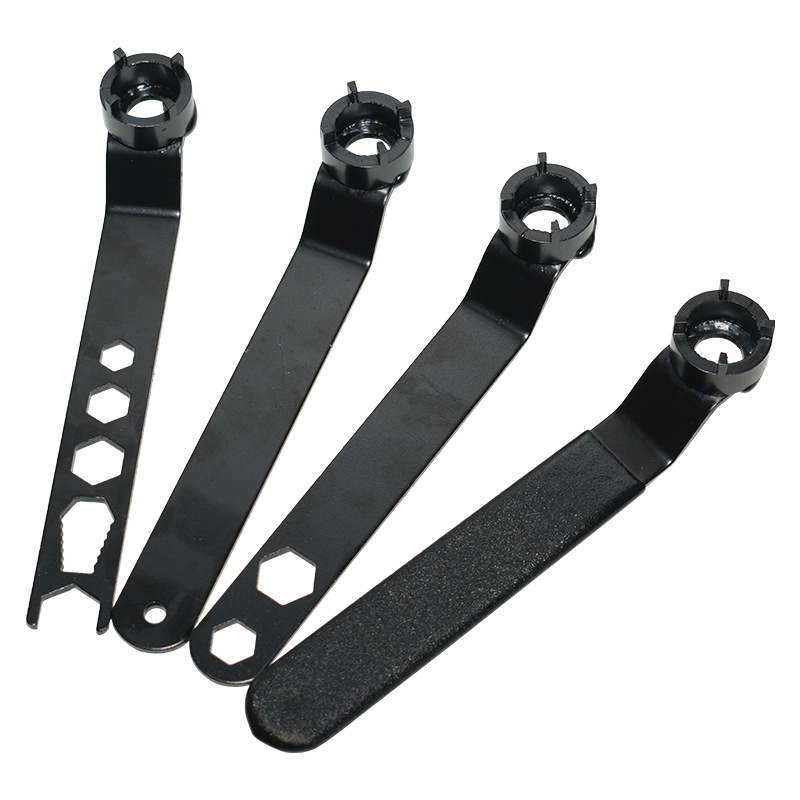 Factory direct sales of four-jaw Angle grinding machine wrench, grinding machine thickened universal adjustable disassembly tool accessories, hand wrench Item Picture