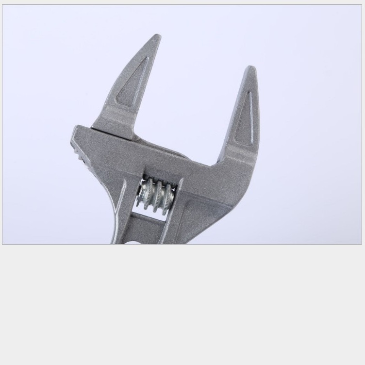 Factory wholesale of high-quality bathroom wrenches with 6-68mm large opening, short-handled aluminum alloy movable plumbing hardware tools Specification drawing