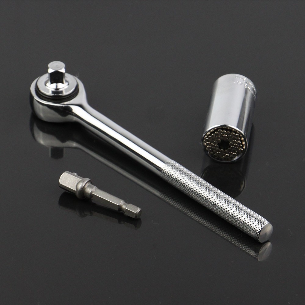 Factory direct supply of color universal sleeves, multi-functional color heads, chromium-vanadium steel 7-19mm magic sleeves Item Picture