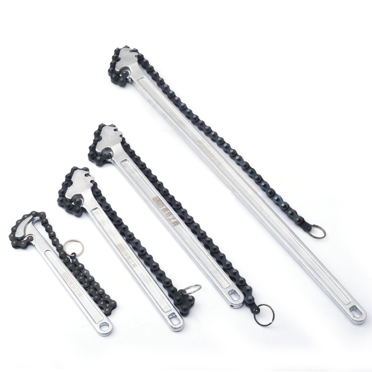 Fute integral chromium-vanadium steel forged chain wrench, oil filter wrench, chain pipe wrench, pipe installation tool Item Picture
