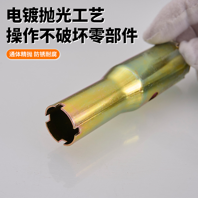 Piano key showerhead faucet valve core repair, replacement and disassembly tools, single cooling faucet hexagonal nut socket wrench Application Scenario