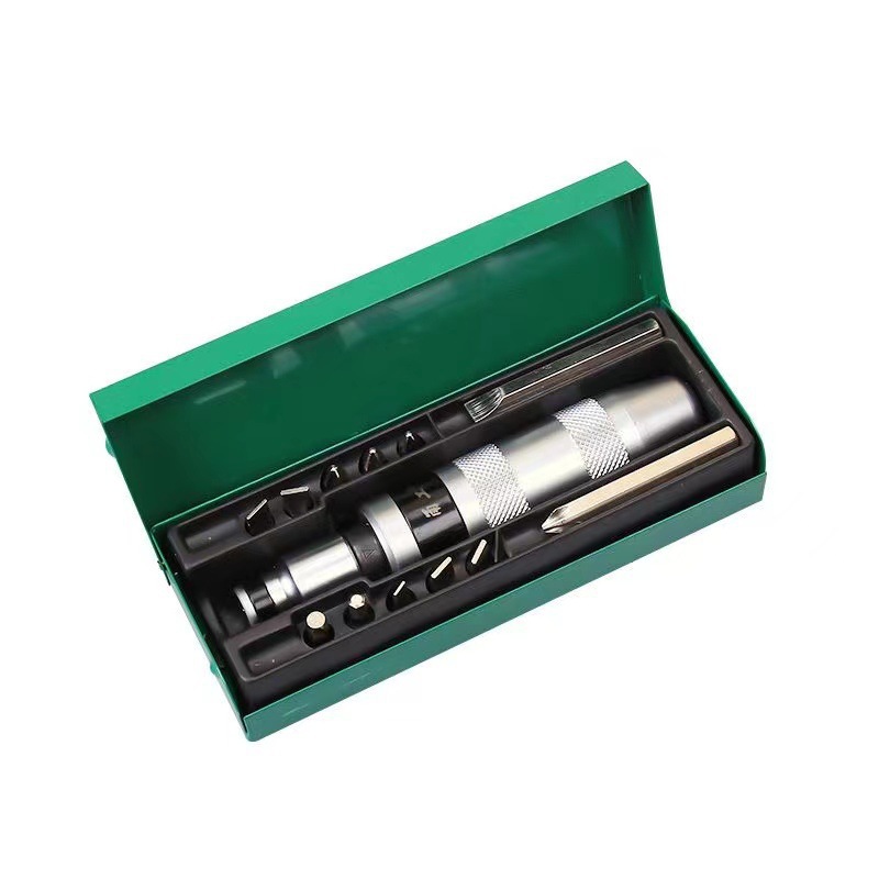 The impact screwdriver can strike screws, multi-functional impact screwdriver, socket, cross screwdriver, and super-hard screwdriver head Item Picture