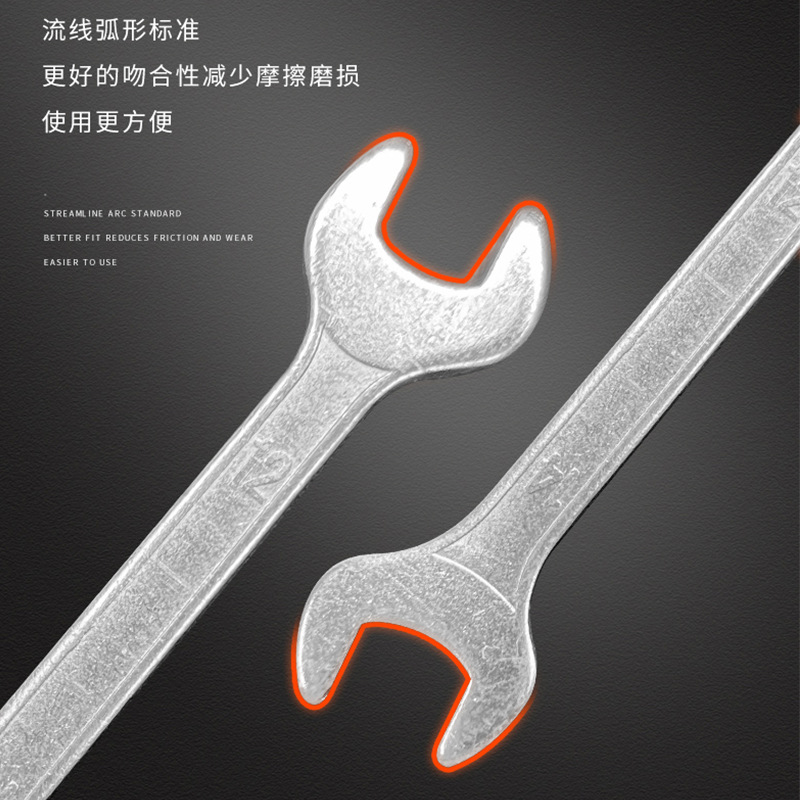 A complete set of manual wrenches, including double-ended wrenches, open-end wrenches, tools, wrenches, and a full set of dual-purpose wrenches details Picture