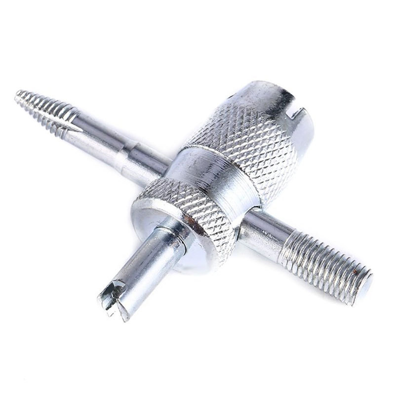 Four-in-one valve core wrench, valve key switch, car tire, electric bike, bicycle air release tool Item Picture