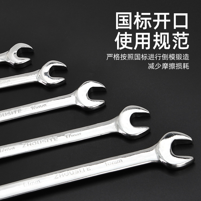 Factory direct sale of mirror and plum blossom dual-purpose wrenches, single set, mechanical equipment, automotive maintenance, industrial quick wrenches Application Scenario