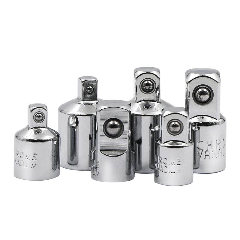 Socket adapter ratchet wrench adapter, 1/2 large flying rotation, 3/8 medium flying rotation, 1/4 small flying CR-V chromium-vanadium steel Item Picture