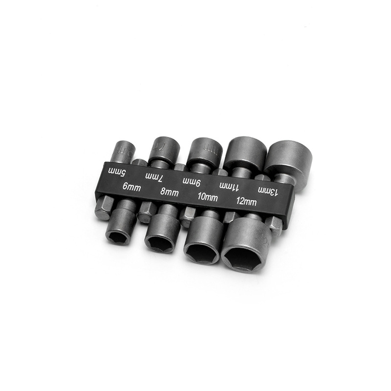 Hexagonal handle air wrench socket 9/14 piece set, metric and imperial hand drill and electric screwdriver connector undefined