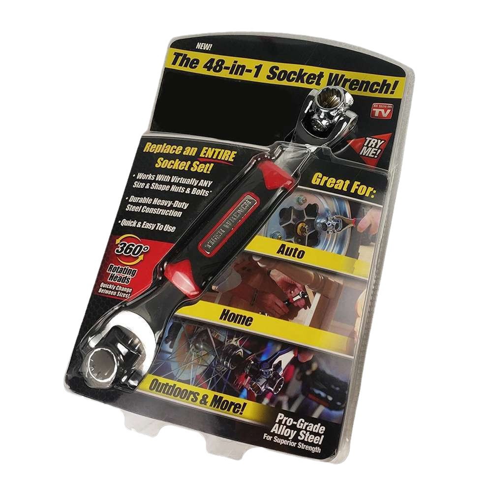 Factory direct sales of 8-in-1 multi-functional 48-in-1 rotating dog bone 52-in-1 wrench hardware tools Item Picture