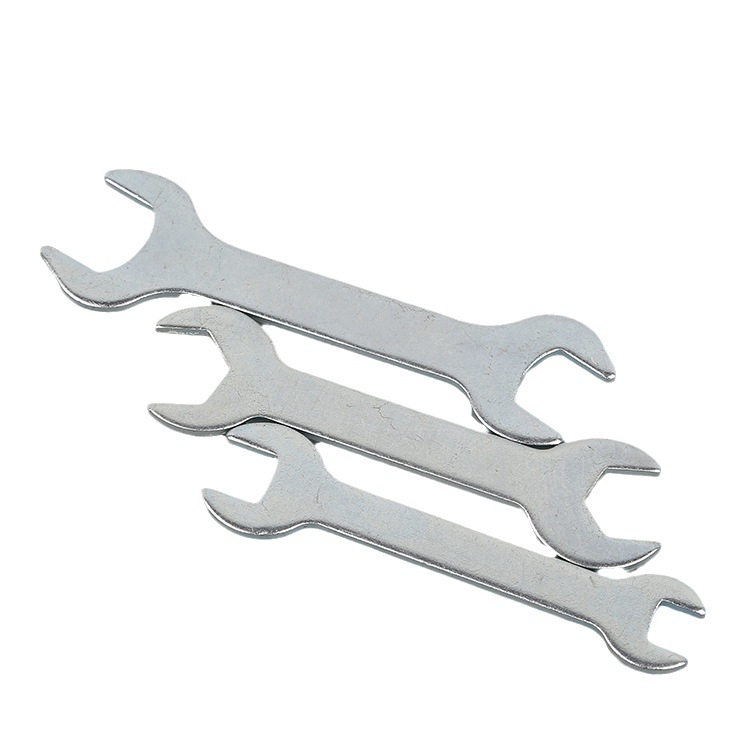 Niu Li galvanized iron sheet stamping dual-purpose open-end wrench, double-head thickened manual hardware matching tool factory wholesale Item Picture