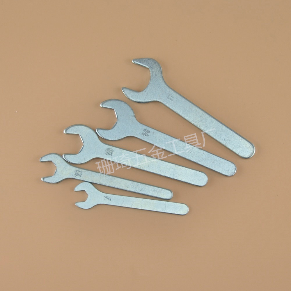 Single-head open-end wrench, hexagon socket wrench, screw simple open-end wrench, sheet metal stamping single-head open-end wrench details Picture