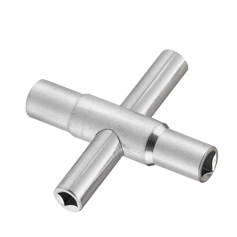 Four-in-one multi-functional cross key wrench, electric control cabinet, elevator cross key, water meter, valve key Application Scenario