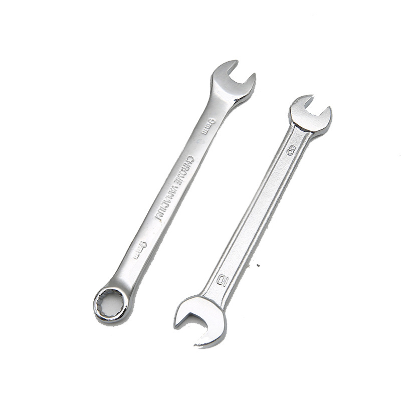 Double-ended open-end wrench, double-ended open-end wrench, auto repair hardware tools, open-end open-end wrench, dual-purpose wrench set Specification drawing