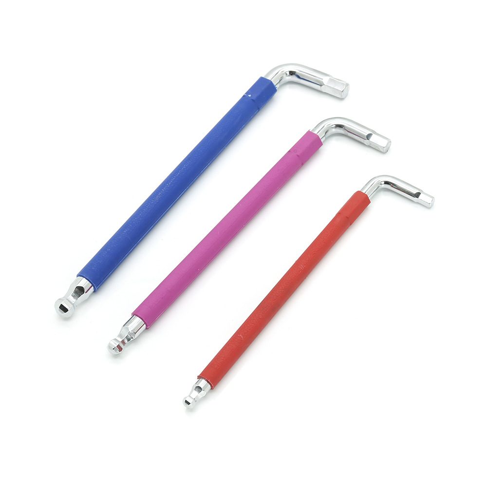 The manufacturer supplies a 9-piece set of folding hexagonal screwdrivers and a set of colored ball head Allen wrenches Application Scenario