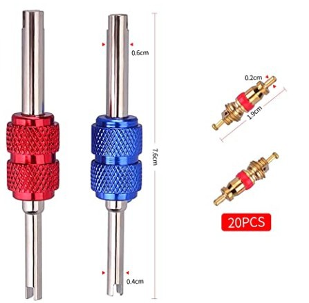 Cross-border e-commerce automotive valve core screwdriver, red handle single-head valve core wrench, valve nozzle valve core wrench undefined
