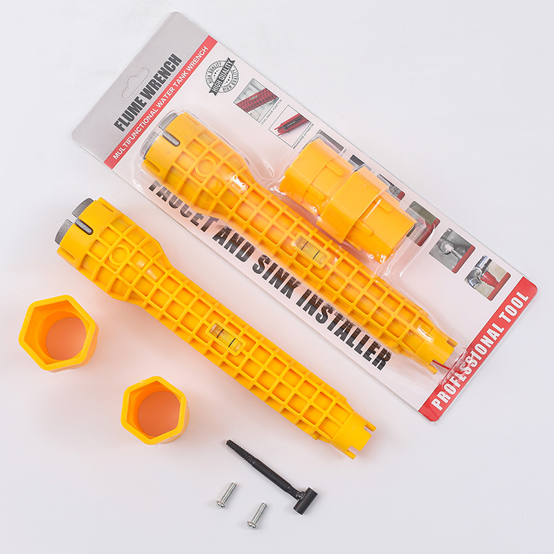 Multi-functional water pipe, bathroom wrench, plumbing installation tool, household water pipe, faucet, Angle valve, sink repair and disassembly Specification drawing