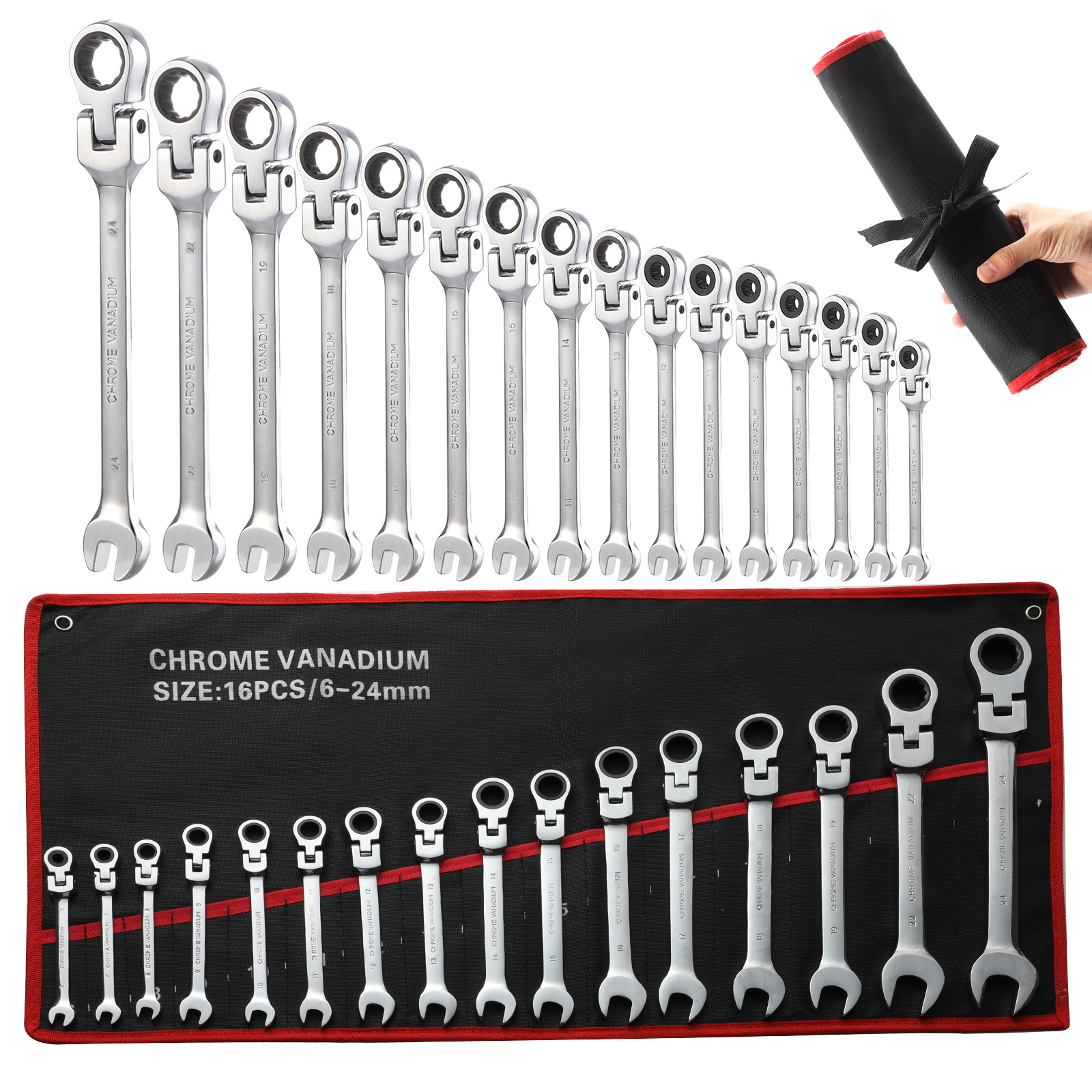 Factory direct supply 10mm ratchet wrench in stock, mirror-finished 72-tooth labor-saving multi-functional cross-border best-selling dual-purpose wrench Application Scenario