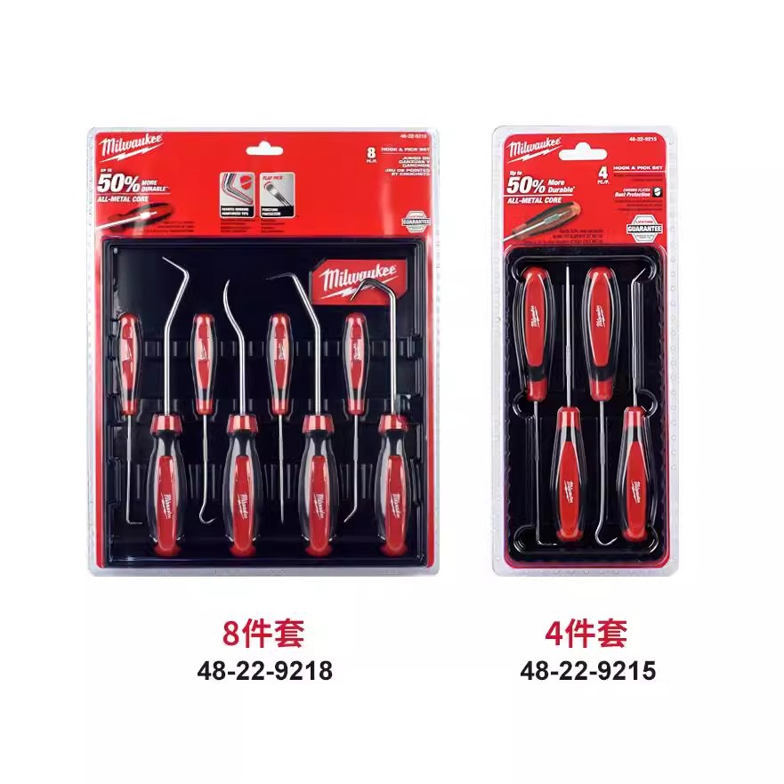 milwaukee 8-piece hook set, crochet, O-ring, sealing ring and split pin Item Picture