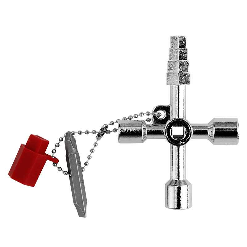 Wholesale Baota type electric control cabinet triangular key wrench, elevator water meter valve square hole key undefined