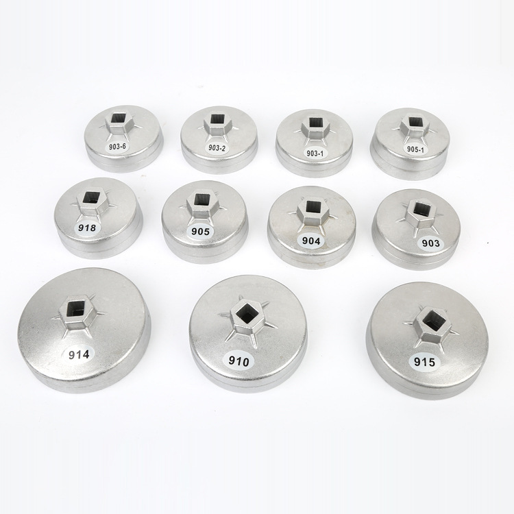 Factory wholesale 23-piece sets of aluminum cap type oil filter wrench sets, oil filter wrench sets and oil filters details Picture