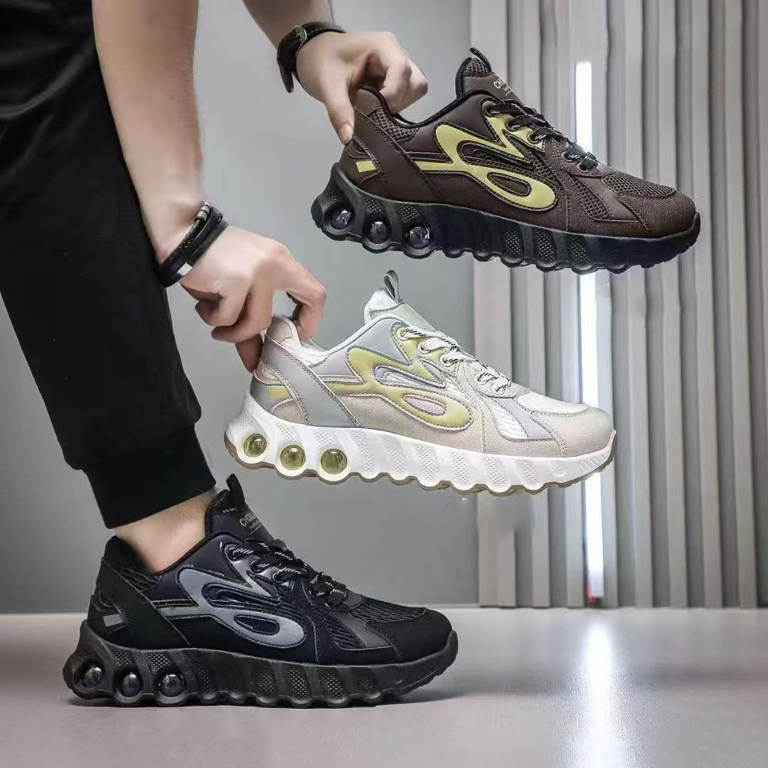 气垫运动鞋男新款透气跑步鞋减震轻便休闲鞋