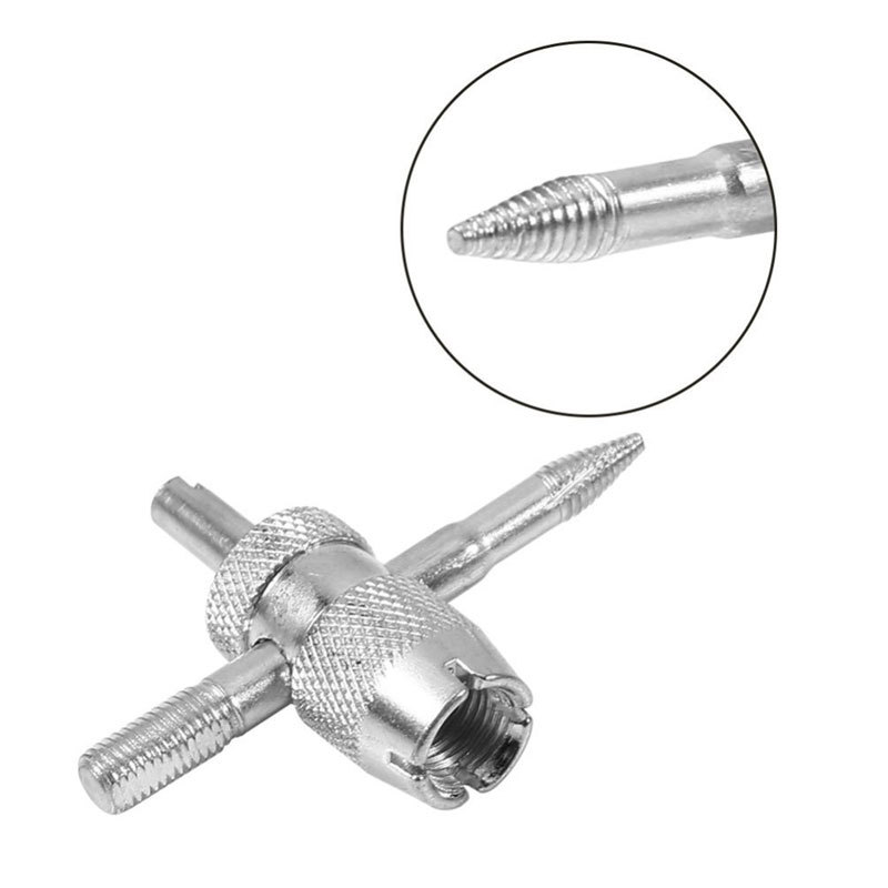 Four-in-one valve core wrench, valve key switch, car tire, electric bike, bicycle air release tool undefined