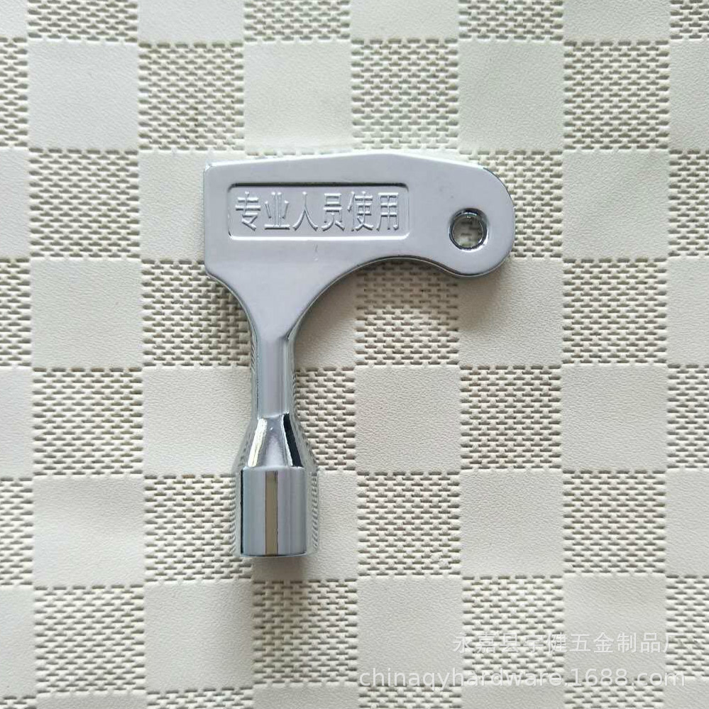 Standard four-in-one multi-functional key, electric control cabinet elevator key, water meter valve zinc alloy key Application Scenario
