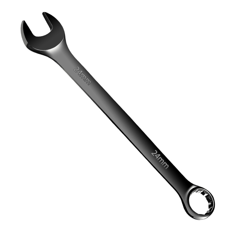 Wholesale black electrophoretic dual-purpose wrench, dual-head manual open-end wrench tool for auto repair and maintenance Item Picture