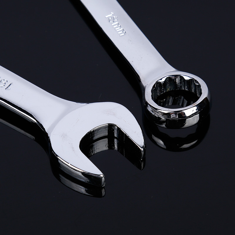 Wholesale complete set of mirror dual-purpose wrench sets, metric hardware tools, auto repair machinery matching double-head manual wrenches Application Scenario