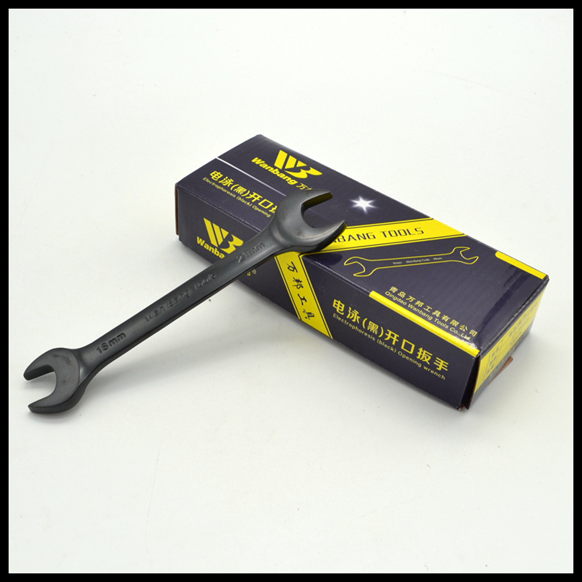Wholesale sale of black electrophoretic open-end wrenches, dual-purpose, dual-head manual dual-purpose open-end wrenches for auto repair Application Scenario